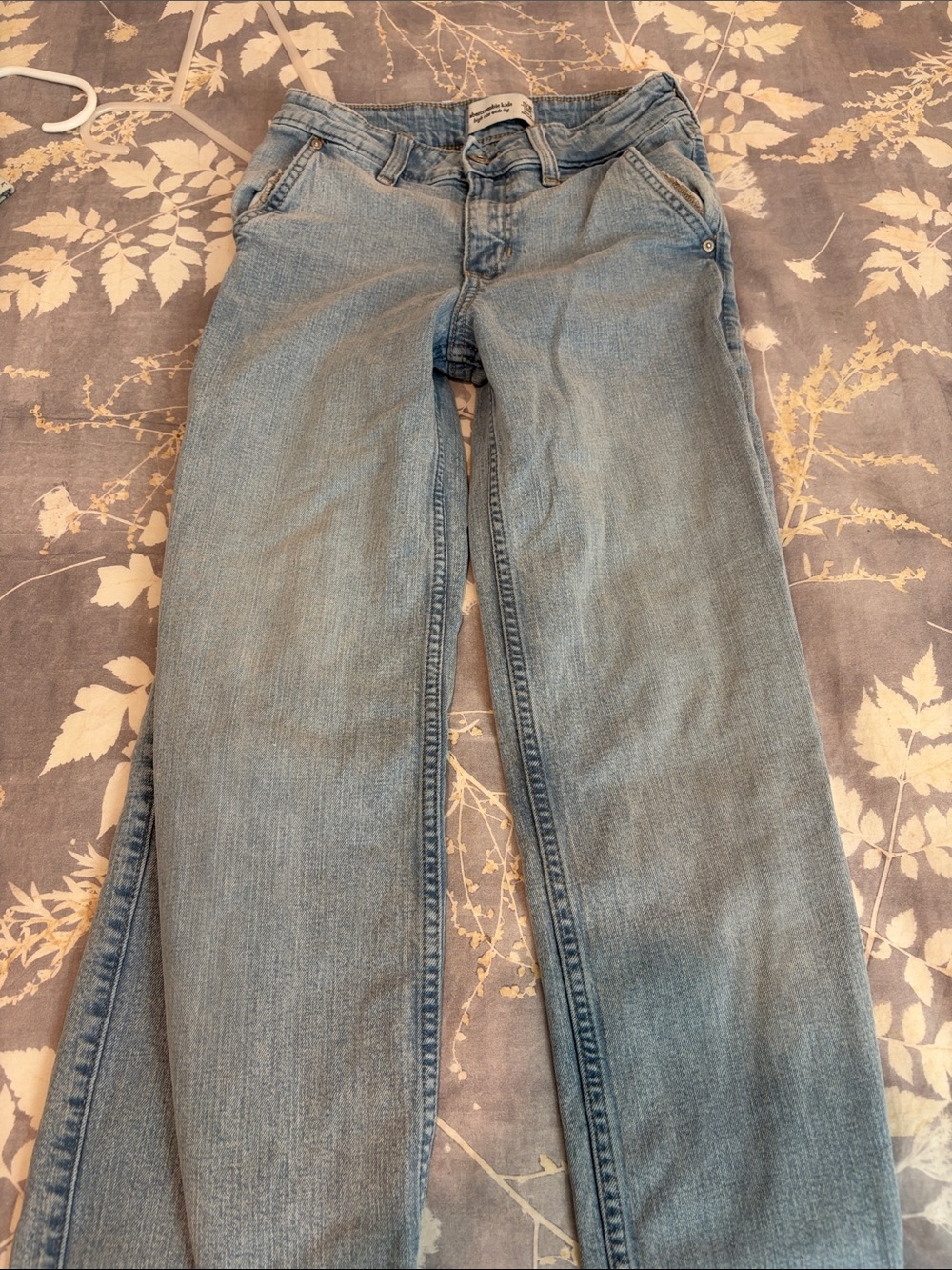 Abercrombie & Fitch Light Wash Straight Jeans for Kids